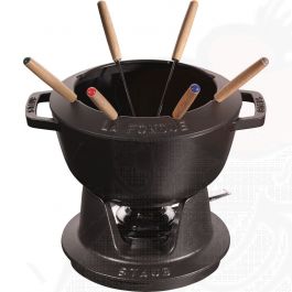 Buy Staub Fondue Set Black (20 cm)? Order online | GoudaCheeseShop.com