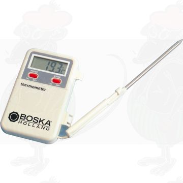 Digital thermometer with temperature alarm, flex 600 mm