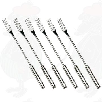 Cheese Fondue forks stainless steel set of 6
