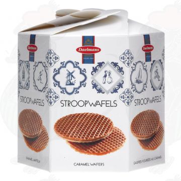 8 syrup wafers in 6 sided box - 230 grams - 8.11 oz | Daelmans