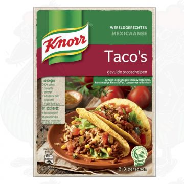 Knorr Wereldgerechten Mexicaanse Taco's Gevulde Tacoschelpen 287g