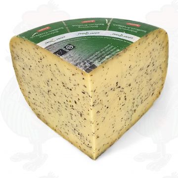 Basil garlic Gouda Organic Biodynamic cheese - Demeter