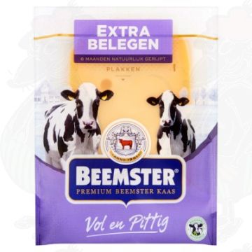 Sliced cheese Beemster Extra Matured Premium 48+ | 150 grams in slices