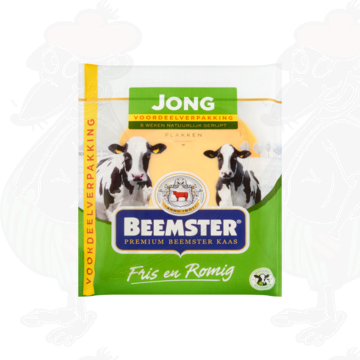 Sliced cheese Beemster Young Premium 48+ | 250 grams in slices