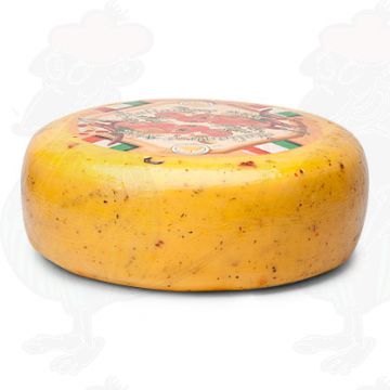 Tomato / Olive Herb Gouda Cheese | Premium Quality | Entire cheese 8,2 kilos / 18 lbs
