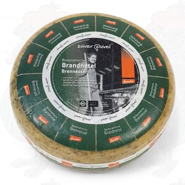 Nettle Gouda Organic Biodynamic cheese - Demeter | Entire cheese 5 kilo / 11 lbs