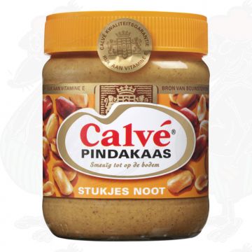 Calvé Pindakaas met stukjes noot | 350 gram