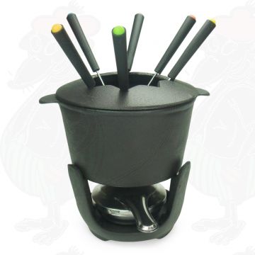 Cast iron fondue set - 1 litre