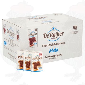 De Ruijter Chocoladehagelslag Melk Portieverpakking 120 x 20g