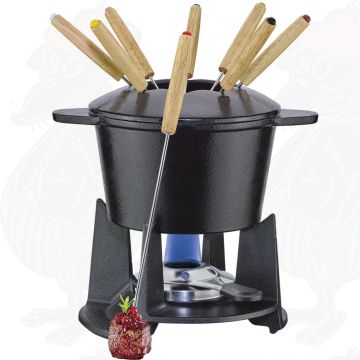 Spring Cheese Fondue Set GRENOBLE matte black 16 cm