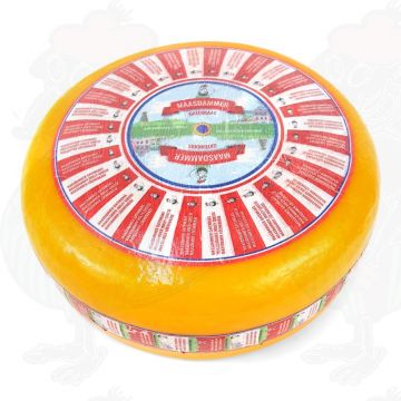 Maasdammer Cheese - Holey Cheese | Premium Quality | Entire cheese 12,5 kilo / 27.5 lbs