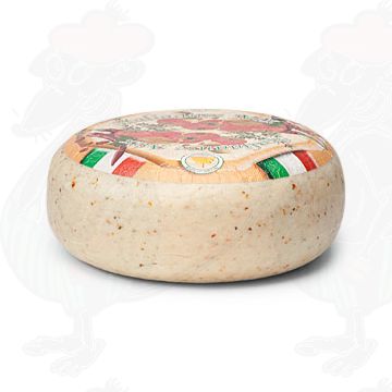 Tomato / Olive Goat's Cheese | Premium Quality | Entire cheese 4,5 kilo / 9.9 lbs