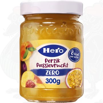 Hero Jam Perzik Passievrucht Zero 300g