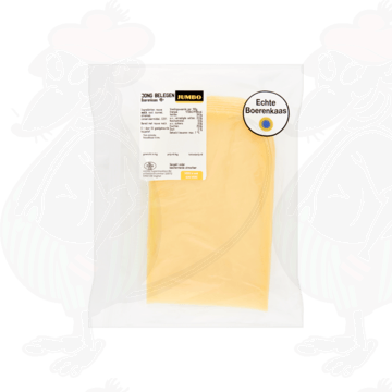 Sliced Farmers cheese Semi Matured 48+ | 200 grams in slices Sliced Farmers cheese Semi Matured 48+ | 200 grams in slices