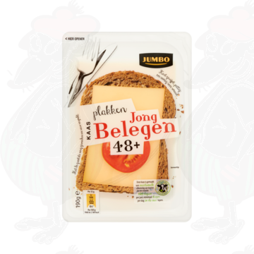 Sliced Gouda cheese Semi Matured 48+ | 190 grams in slices