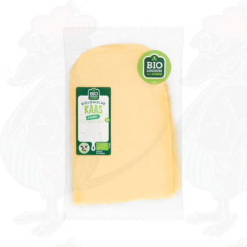 Sliced Organic Cheese Young 50+ | 200 grams in slices