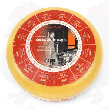 Semi Matured Gouda Organic Biodynamic cheese - Demeter | Entire cheese 5 kilo / 11 lbs