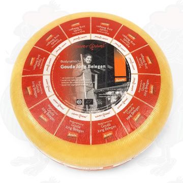 Semi Matured Gouda Organic Biodynamic cheese - Demeter | Entire cheese 12 kilo / 26.4 lbs
