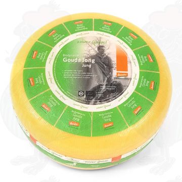 Young Gouda Organic Biodynamic cheese - Demeter | Entire cheese 12 kilo / 26.4 lbs