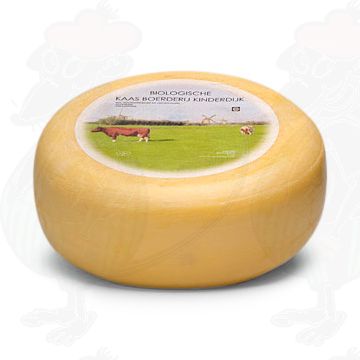 Young matured Organic Gouda cheese | Premium Quality | Entire cheese 5,4 kilo / 11.9 lbs