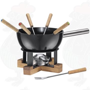 Spring Cheese Fondue Set Lausanne Black 23 cm