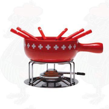Nouvel Cheese Fondue Set Swiss Cross