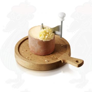 Scraping Device of Swiss Cheese Tete De Moine. Stock Image - Image of  backdrop, monastery: 163418599