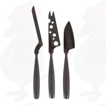 Cheese Knife Set Monaco+ Black