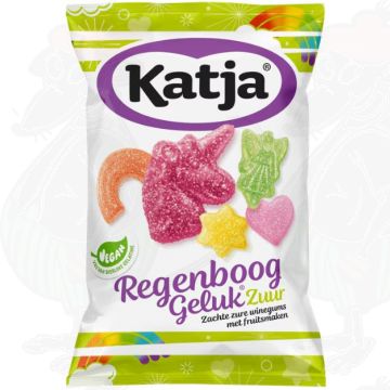 Katja Snoep en Zoetwaren Regenboog Geluk Zuur 250g