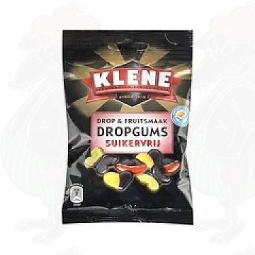 Klene Drop & Fruitsmaak Dropgums Suikervrij | 100 grams