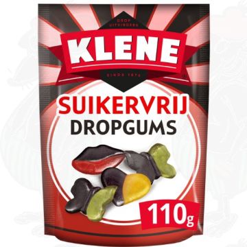 Klene Dropgums Suikervrij 110g