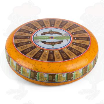 Old Cumin Gouda Cheese | Premium Quality | Entire cheese 10 kilo / 22 lbs