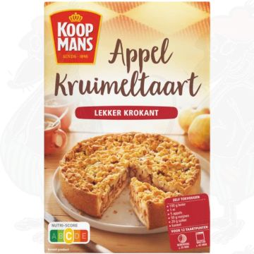 Koopmans Appelkruimeltaart Bakmix 410g