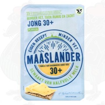 Sliced Maaslander Cheese Young 30+ | 150 grams in slices