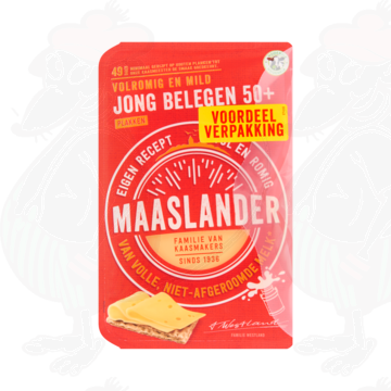 Sliced Maaslander Cheese Semi-Matured 50+ | 350 grams in slices