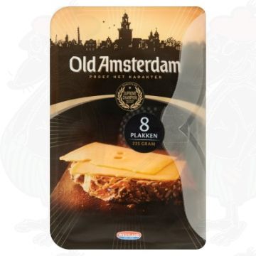 Sliced cheese Old Amsterdam 48+ | 225 grams in slices