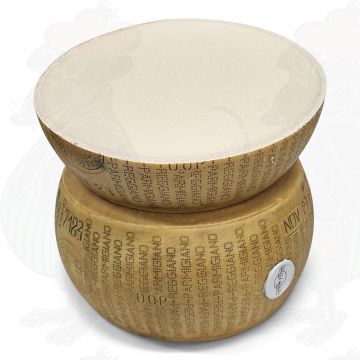 Parmigiano Reggiano D.O.P. - 24 months | Half a cheese 20 kilo - 44 lbs - Dish