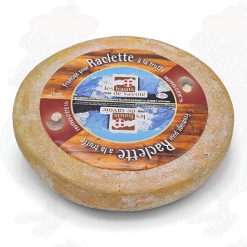 Raclette cheese with truffle - Les hauts de savoie | Entire cheese 6 kg - 13 lbs
