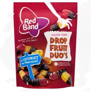Red Band Zacht Zoet Zuur Dropfruit Duo's 235gr