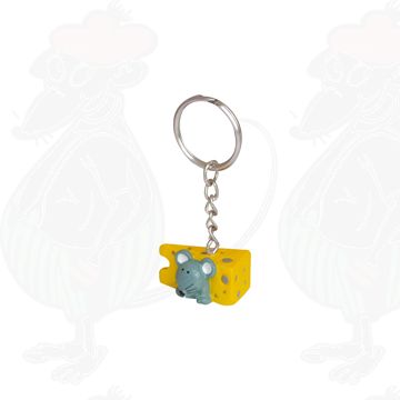 Keychain cheese and mouse