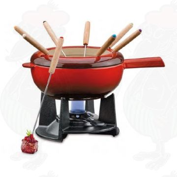 Fondue set Saas-Fee | Red