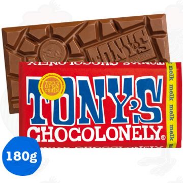 Tony's Chocolonely Milk Chocolade reep 180 g