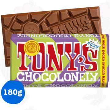 Tony's Chocolonely Milk Pecan Crunch Caramel 180 g