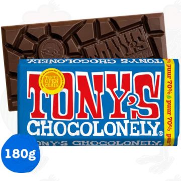 Tony's Chocolonely Dark Chocolade Reep 70% 180 g