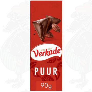 Verkade Dark Chocolade reep 90 g Fairtrade
