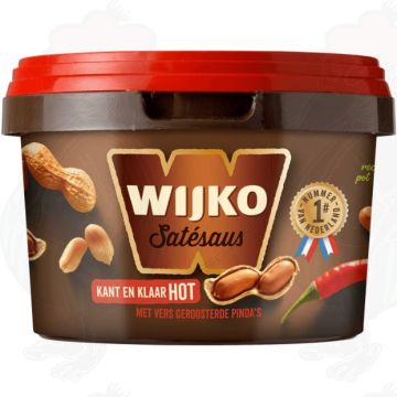 Wijko Satésaus Hot Kant en Klaar 520 g