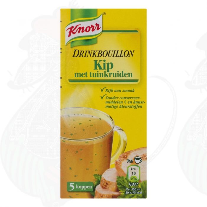 Knorr Soep Drinkbouillon Kip Tuinkruiden 5 Stuks