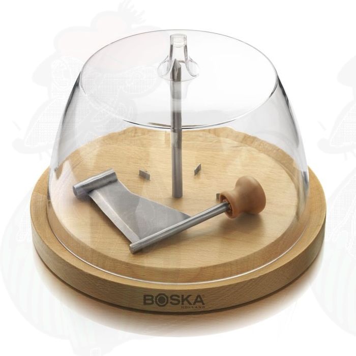 Buy Online, Cheese curler Natural Beechwood and bell jar in deluxe  packaging