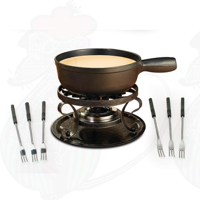 Swissmar 9-Piece Heidi Ceramic Fondue Set