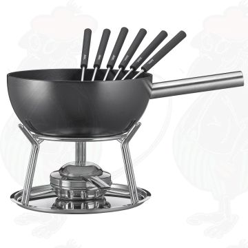 Spring Cheese Fondue Set ALUMINUM INDUCTION black 23 cm